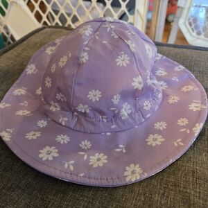 Jan and Jul Baby Girl Adjustable Cotton Wide Brim Sun Hat- size 6-24 months